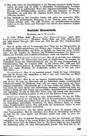 Soziale Kasuistik