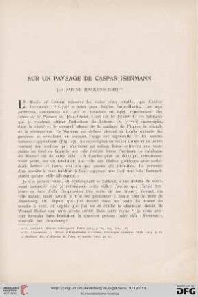 7: Sur un paysage de Caspar Isenmann