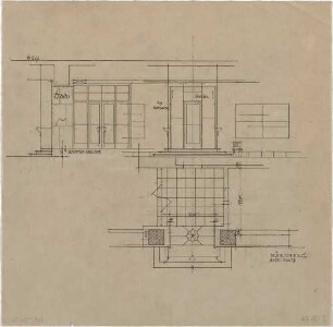 Döllgast, Hans; Nürnberg (Bayern); Gästehaus - Wandansichten; Grundriss