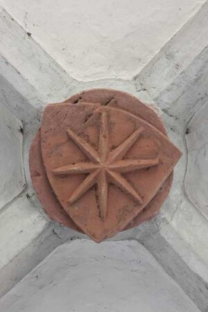 Schlußstein mit Waldecker Wappen