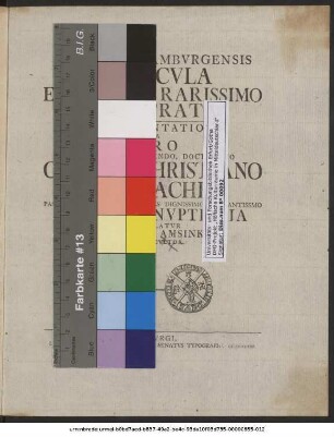 Historiae Hambvrgensis Particvla Ex Nvmmo Parissimo Illvstrata