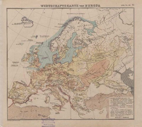 Wirtschaftskarte von Europa