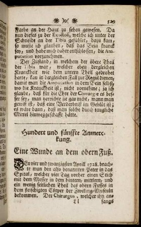 Hundert und fünffte Anmerckung. - Hundert und funfzehende Anmerckung.