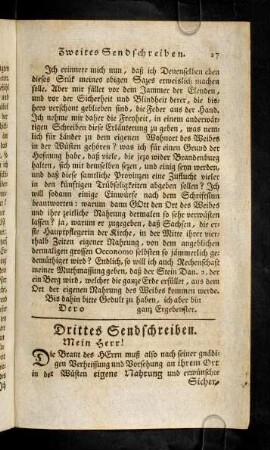 27-40, Drittes Sendschreiben.