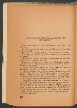 Instrucciones de Rosas a sus peones de Palermo