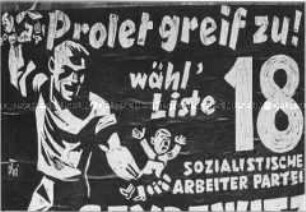 Wahlplakat der SAP