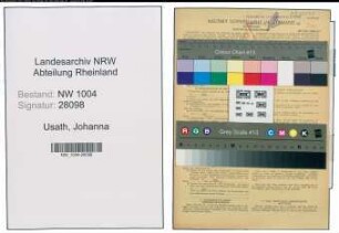 Entnazifizierung Johanna Usath , geb. 22.06.1888 (Geschaeftsinhaberin)