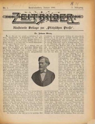 Zeitbilder : illustrierte Heimatbeilage der Pfälzischen Presse. 1896 = Jg. 5