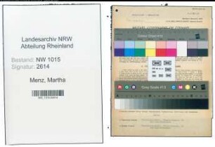 Entnazifizierung Martha Menz , geb. 05.08.1895 (Lehrerin)