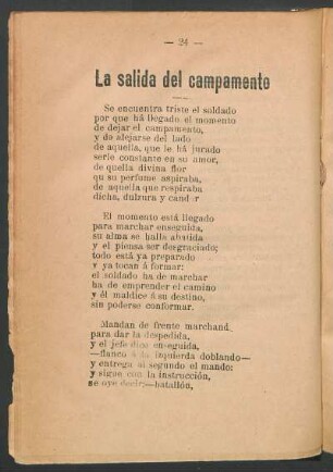 La salida del campamento