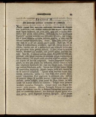 Sectio II. De autaricae politicae virtutibus et commodis.