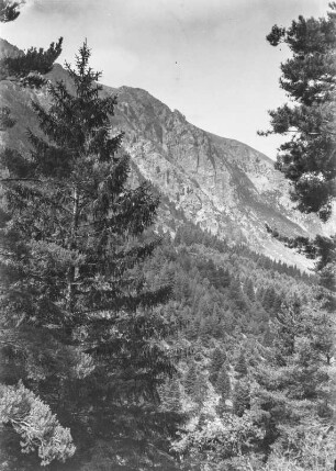Gebirge : Blick über eine Gebirgslandschaft.