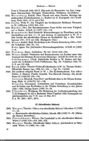 15. Schwäbische Malerei