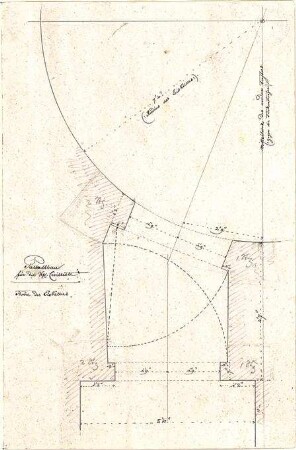 Gärtner, Friedrich von; München; Wittelsbacherpalast - Eiskeller - Tür (Schnitt)