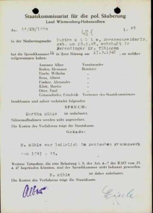 Rühle, Martha