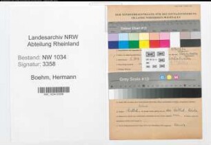Entnazifizierung Hermann Boehm , geb. 05.12.1887 (Oberstabsarzt)