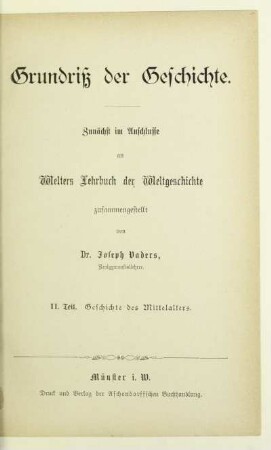 Teil 2: Geschichte des Mittelalters
