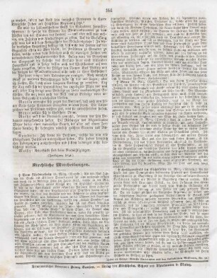 164 Kirchliche Mittheilungen