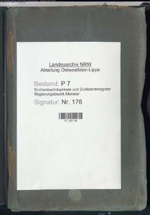 Kirchenbuchduplikate der Katholischen Gemeinde Ostbevern (GHT 1850-1869; GHT 1870-1874). (Gemeinde: Ostbevern, Katholische Gemeinde)