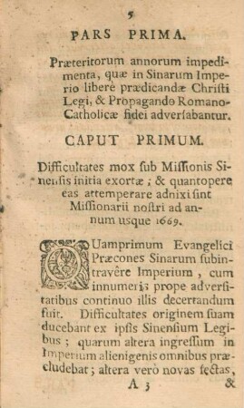Pars prima. Praetorium annorum impedimenta ...