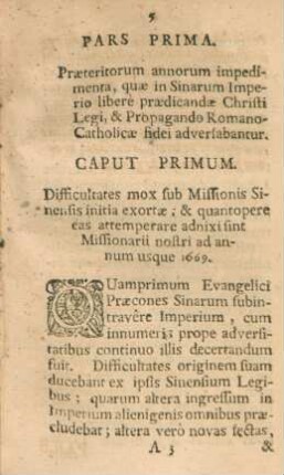 Pars prima. Praetorium annorum impedimenta ...