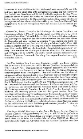 Witthöft, Hans Jürgen :: Huckepack über See, die Barge-Carrier-Familie : Herford, Koehler, 1982