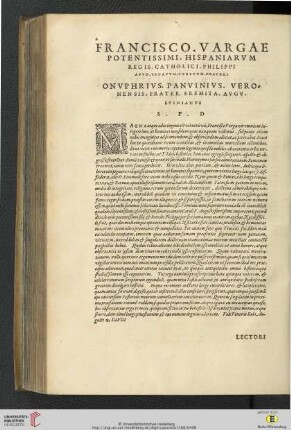 Francisco vargae potentissimi hispaniarum regis catholici philippi […]