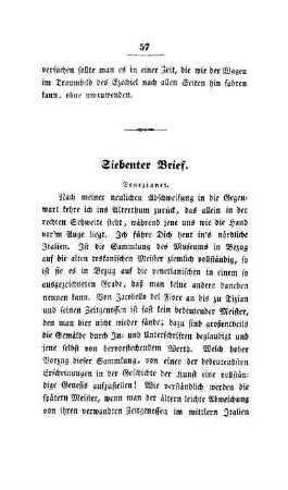 Siebenter Brief. Venezianer