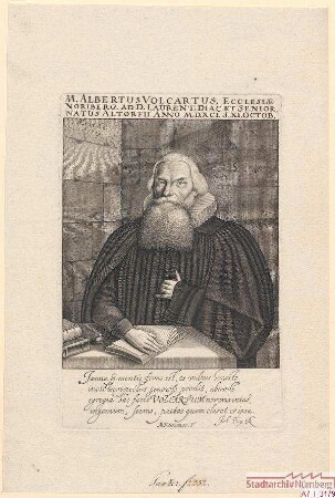Albert Volkart, Schaffer bei St. Lorenz; geb. 11. Oktober 1591