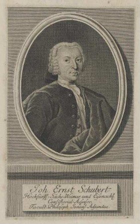 Bildnis des Johann Ernst Schubert