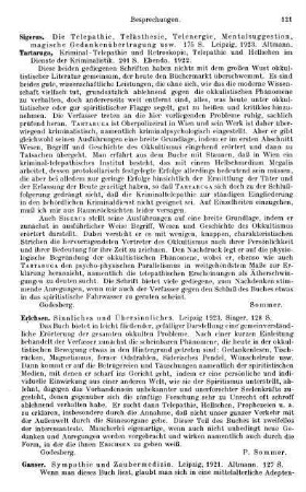 121, Erichsen. Sinnliches und Übersinnliches. 1923