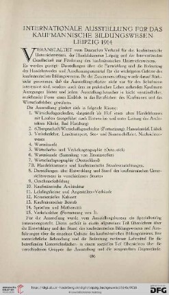 Internationale Ausstellung für das kaufmännische Bildungswesen Leipzig 1914