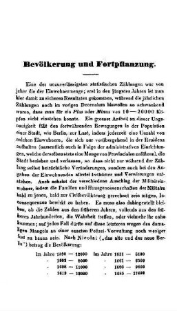 Bevölkerung und Fortpflanzung