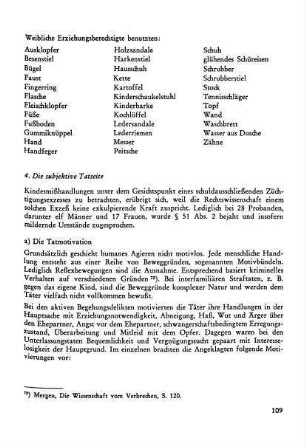4. Die subjektive Tatseite