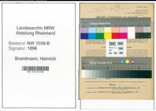 Entnazifizierung Heinrich Brandmann , geb. 16.06.1902 (Angestellter)