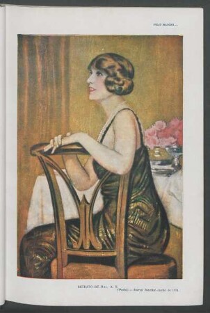 Retrato de Mme. A. R : Pastel