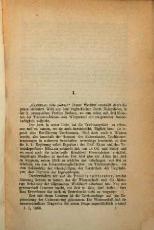 Ein Rundblick auf die Trichinen-Literatur : Von Sanitätsrath Dr. B. Rupprecht. Aus der "Medizinisch-chirurgischen Rundschau". 1866