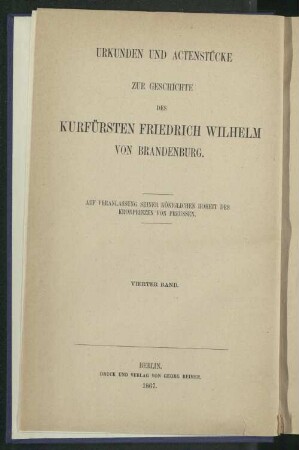 Bd. 4: Politische Verhandlungen ; Bd. 2