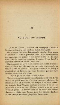 XI Au Bout Du Monde