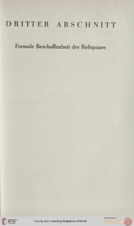 III. Formale Beschaffenheit der Reliquiare