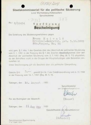 Maiwald, Franz