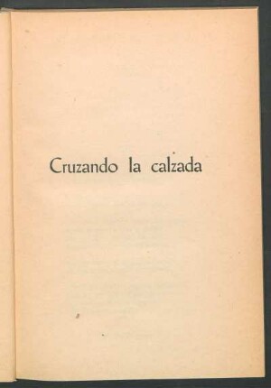 Cruzando la calzada