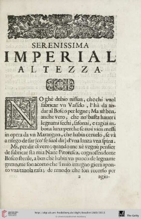 Serenissima Imperial altezza