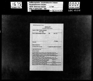 Die Korrespondenz des Grafen von Brühl mit dem Oberstleutnant [Nicolaus] von Jesperson bezüglich des Siebenjährigen Krieges