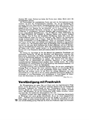 Verständigung mit Frankreich