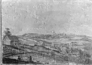 Ansicht der Kreisstadt Tuckum von der Ostseite