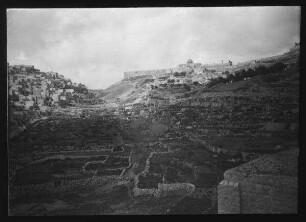 Kidrontal u. Silwan [Siloah] von Süden