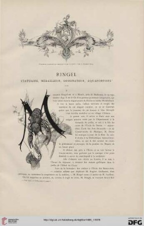 11: Ringel, [2] : statuaire, médailleur, dessinateur, aquafortiste