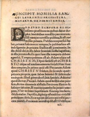 Homilia de poenitentia et eleemosyna