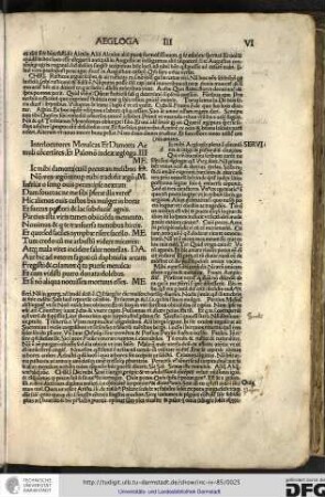 [D]ic mihi. Aegloga plena est contentionis et litigii et pastoralium conviciorum...